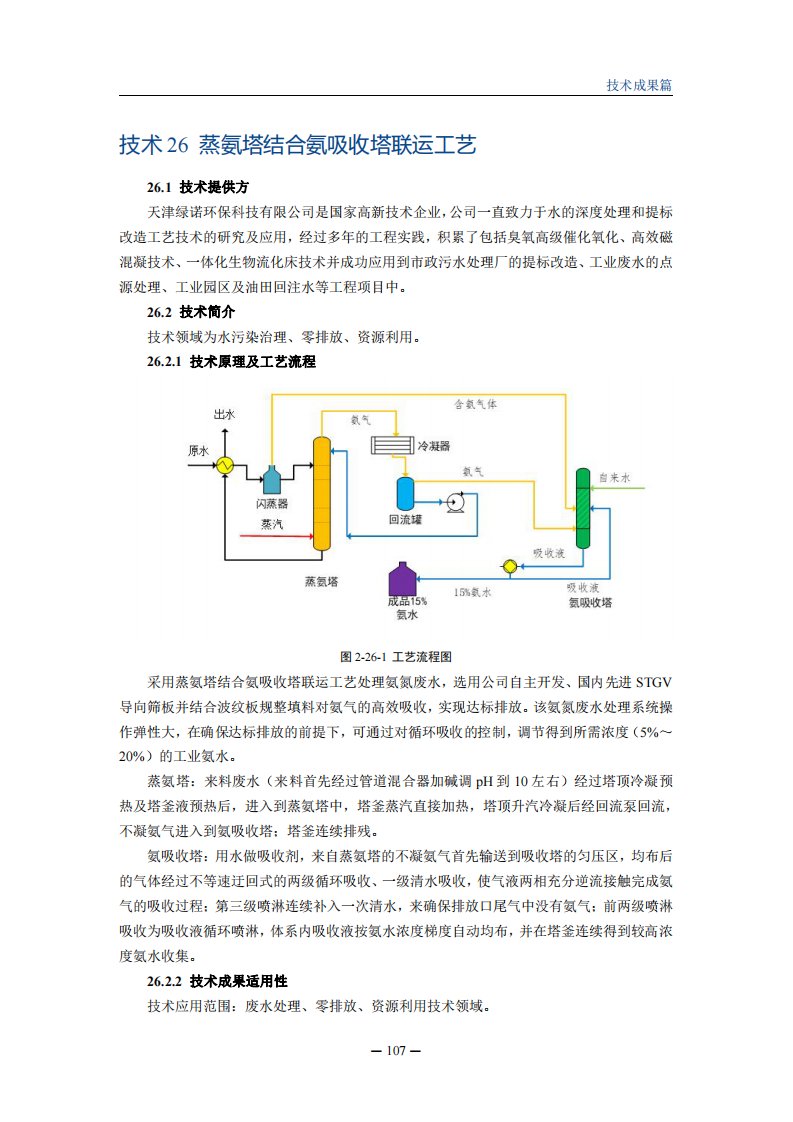 蒸氨塔结合氨吸收塔联运工艺