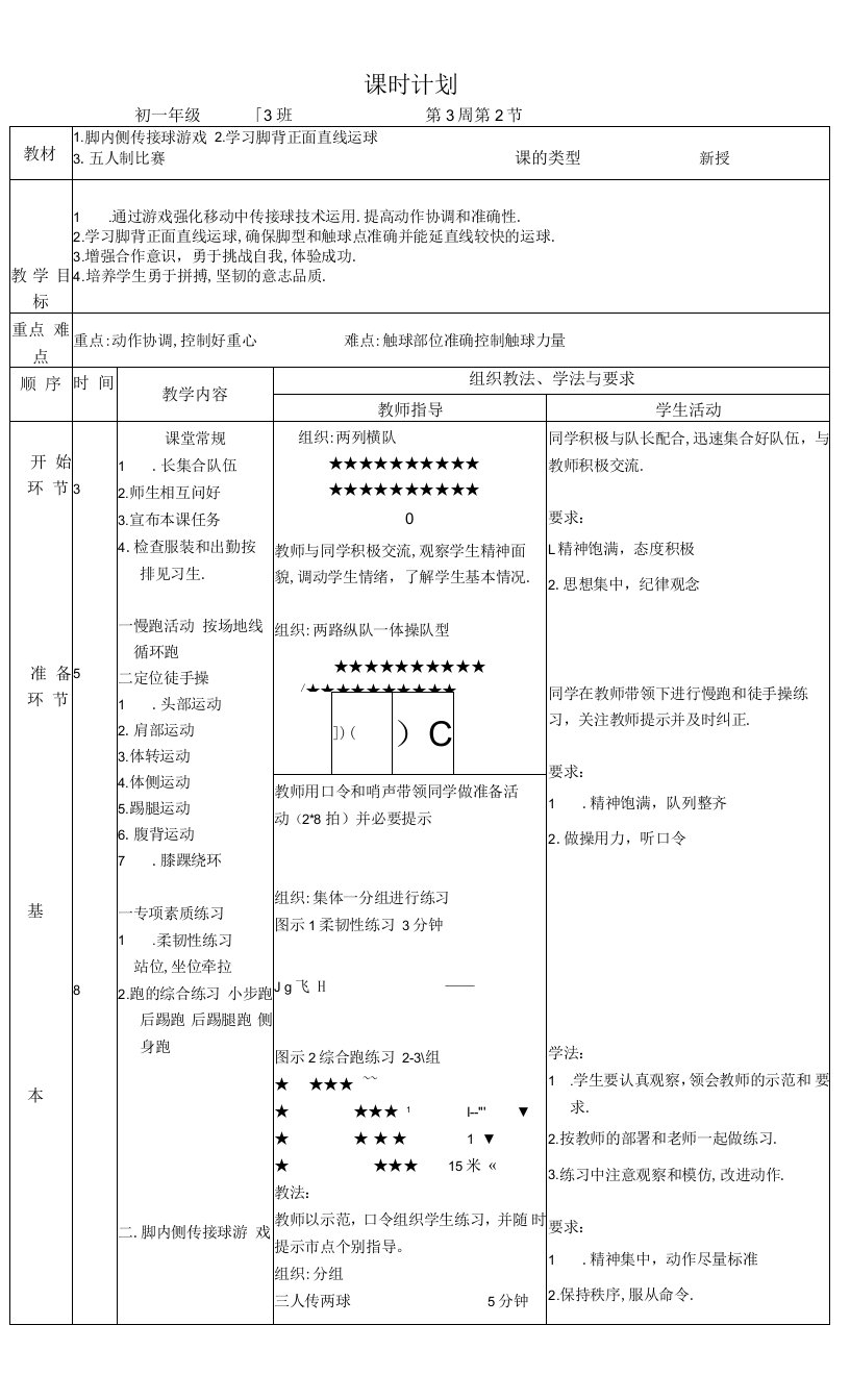 初中体育与健康人教7～9年级第7章