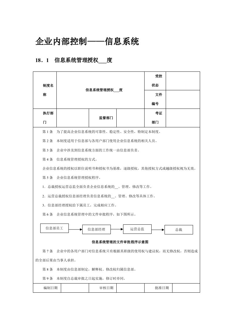 企业信息化内部控制