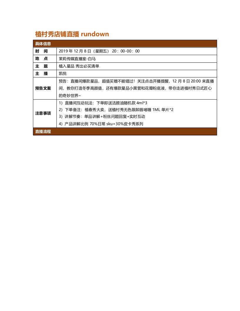 【电商带货直播脚本】植村秀店播脚本