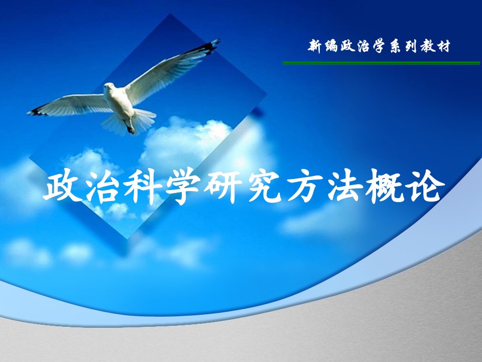 政治科学研究方法概论教学课件全套电子教案汇总整本书课件最全教学教程完整版教案最新