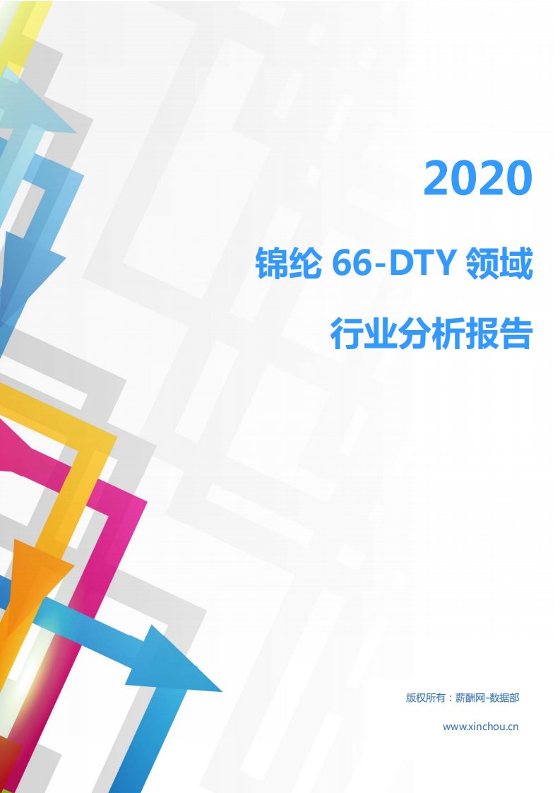 2020年化工化学化学纤维行业锦纶66-DTY领域行业分析报告（市场调查报告）