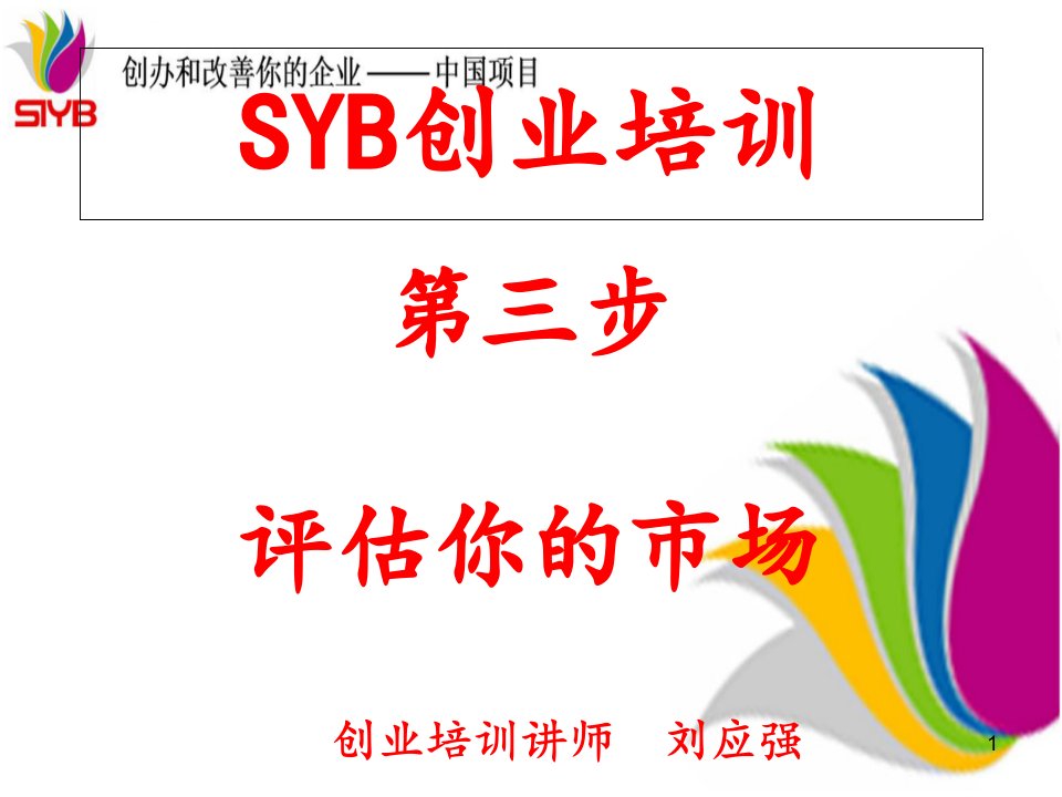 新版syb创业培训第三步：市场营销ppt课件