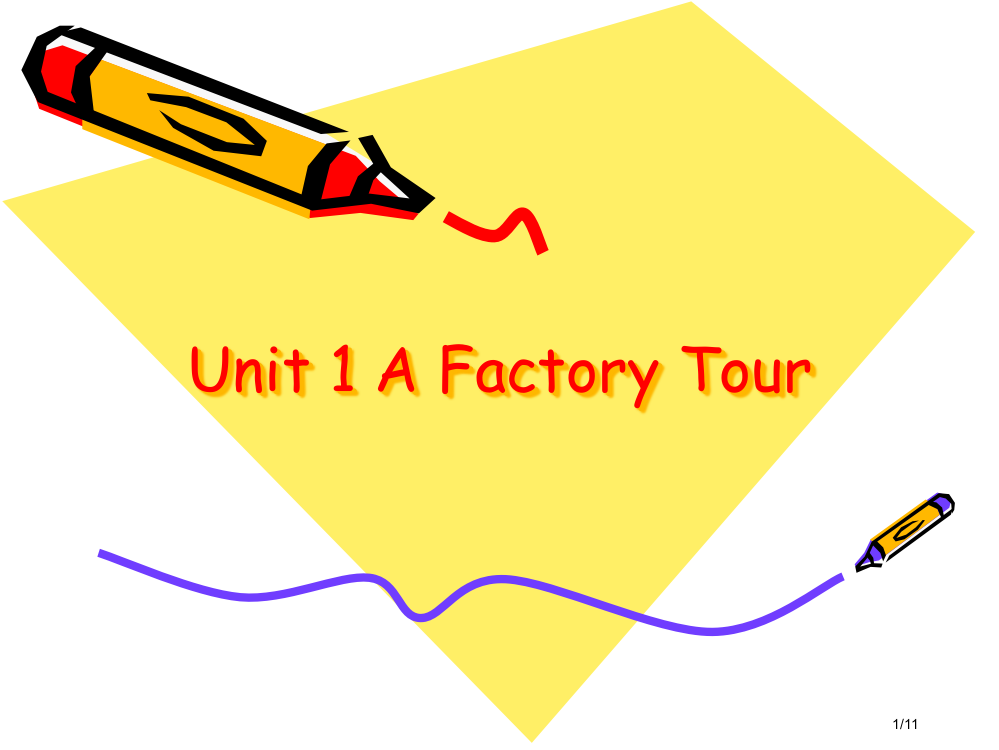 Unit1AFactoryTour市公开课一等奖省赛课微课金奖PPT课件