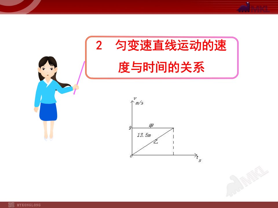 2.2匀变速直线运动的速度与时间的关系