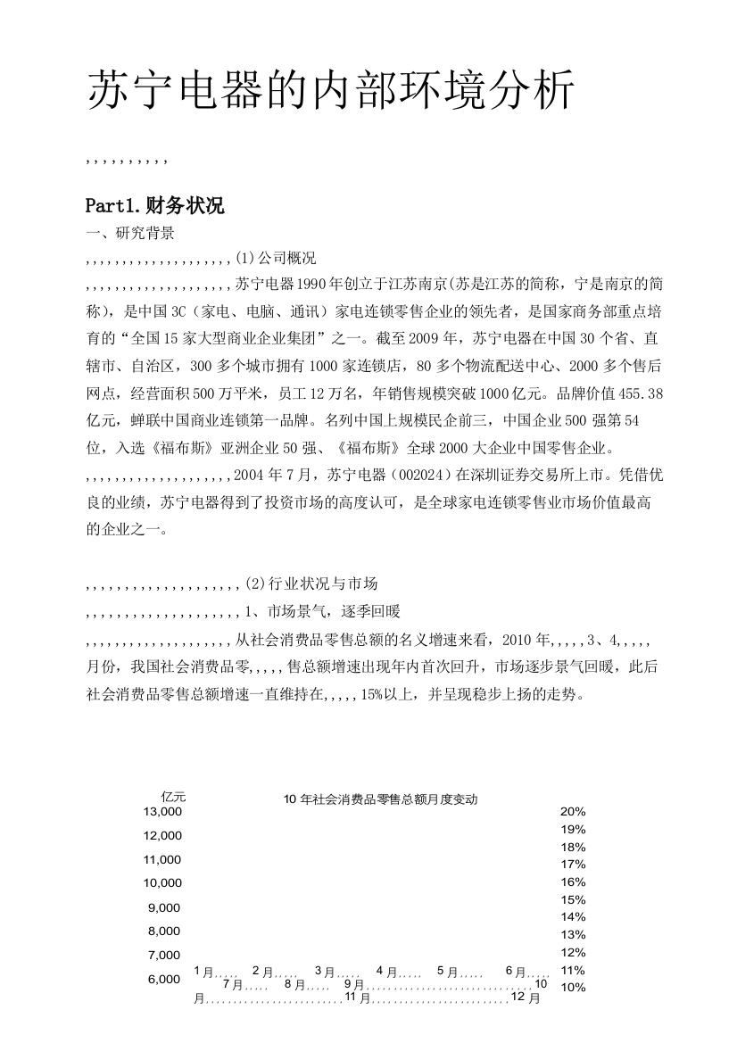 苏宁电器的外部情况剖析