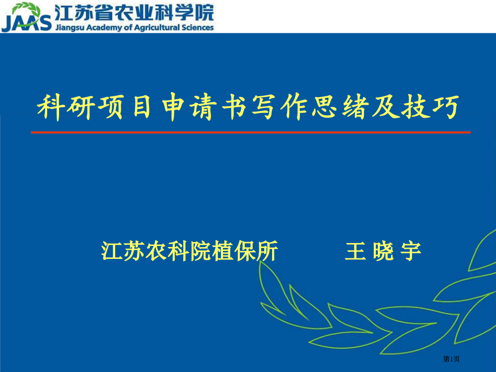 科研项目申请书写作思路及技巧市公开课金奖市赛课一等奖课件