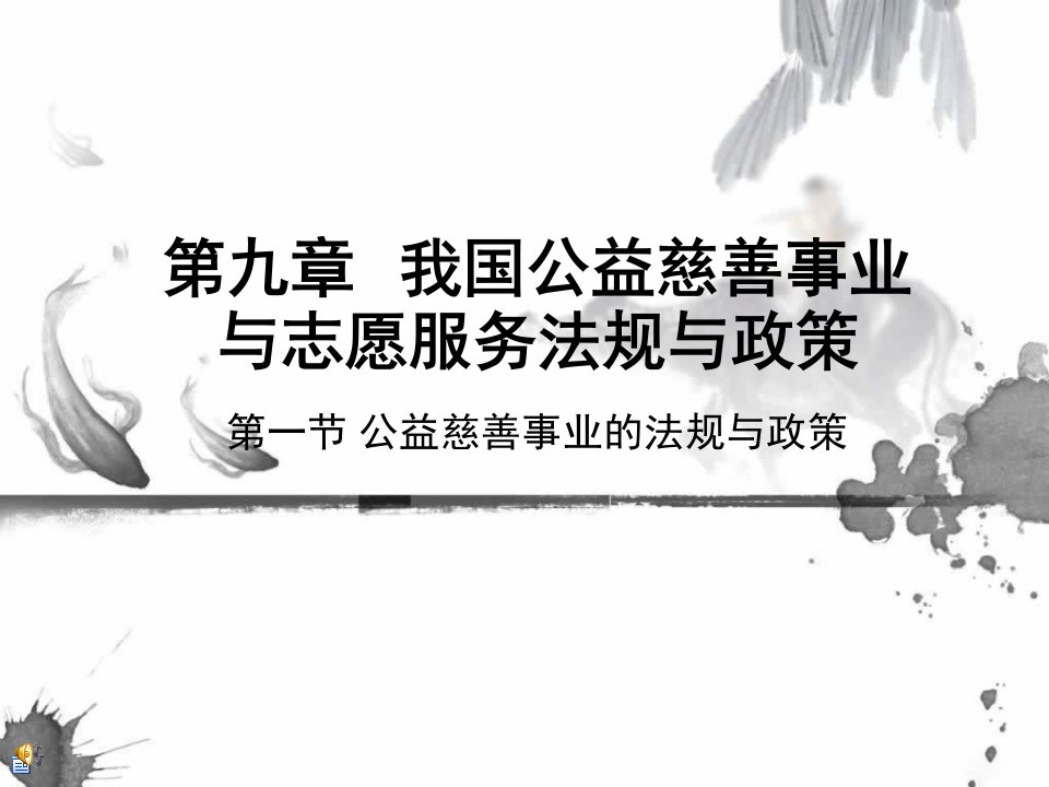 我国公益慈善事业与志愿服务法规与政策