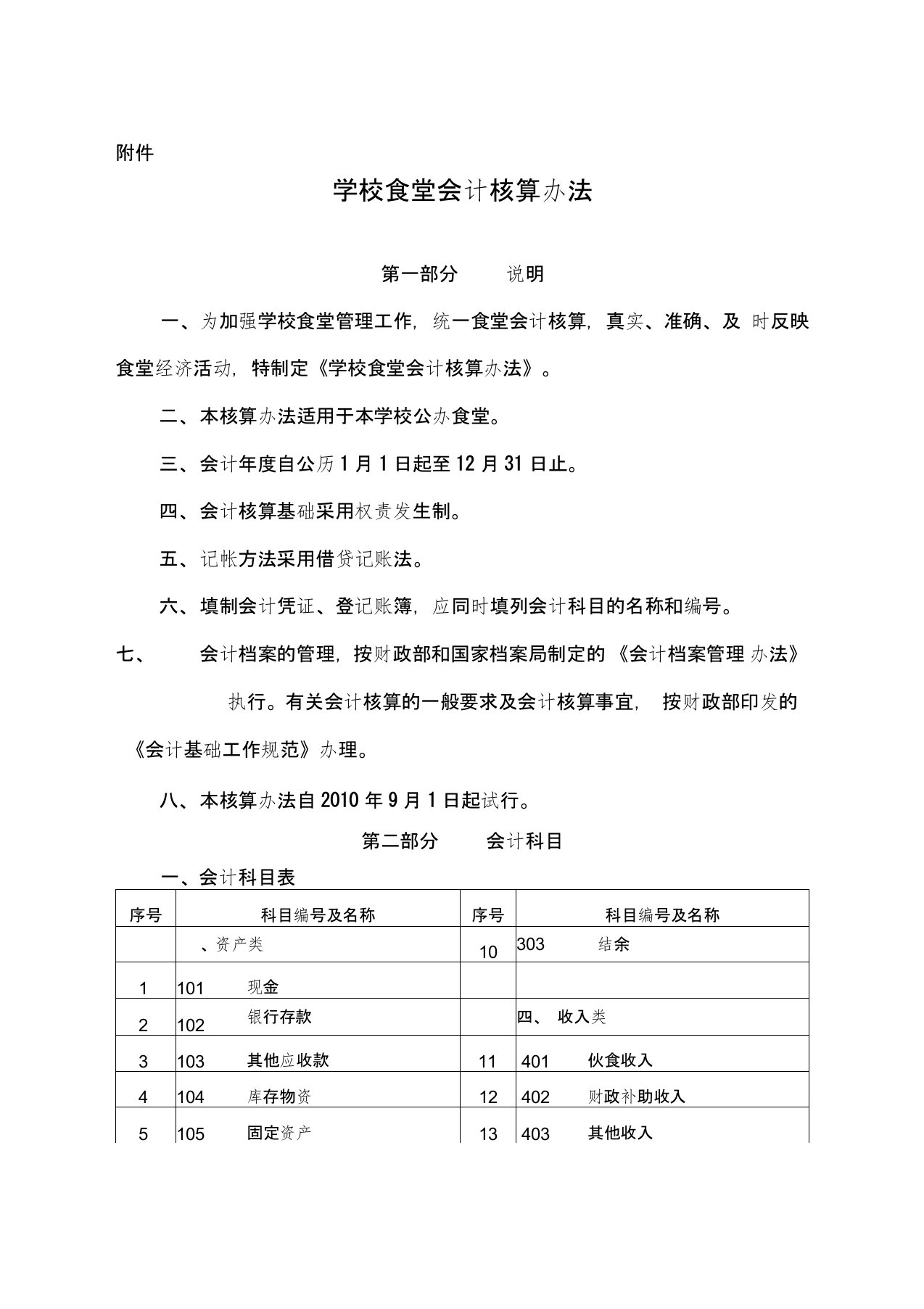 学校食堂会计核算办法