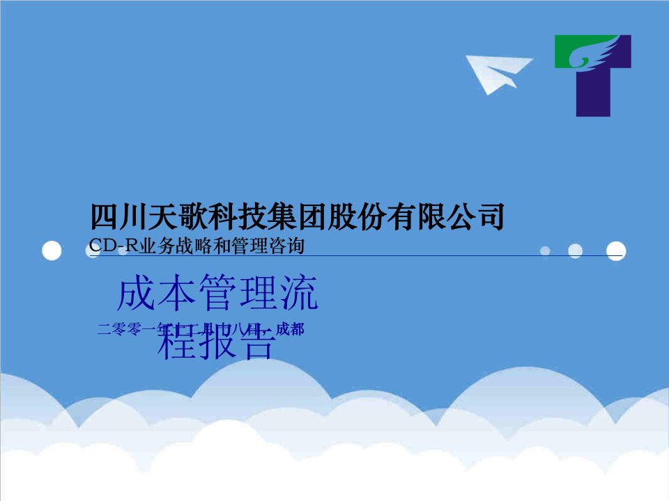 流程管理-229普华永道天歌集团成本管理流程