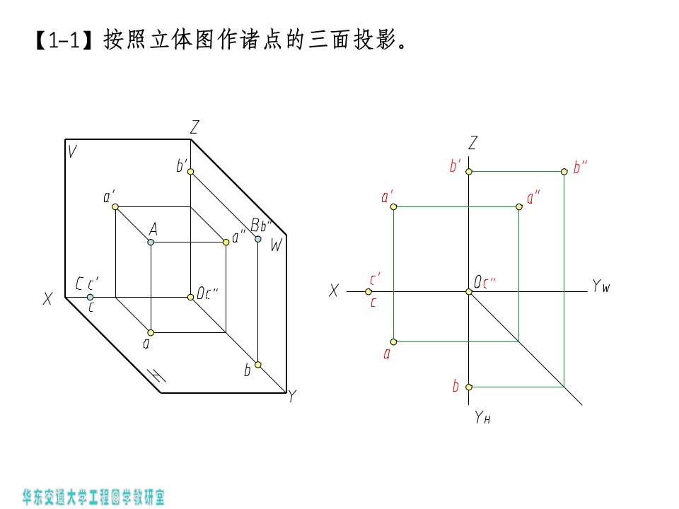 画法几何及土木工程制图习题集答案