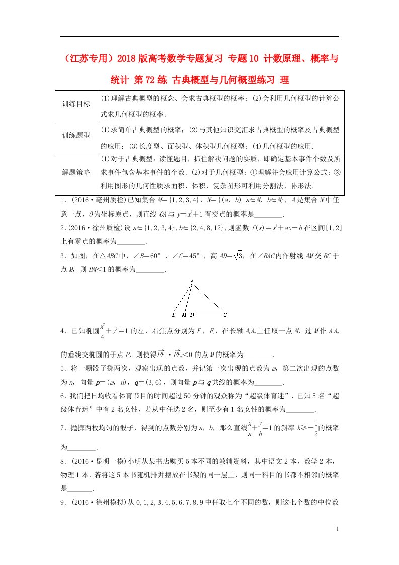 高考数学专题复习