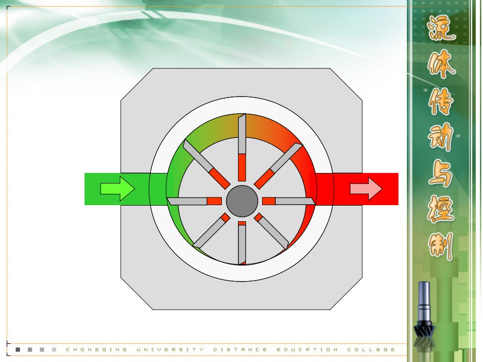 单作用叶片泵工作原理(动画)-课件（PPT·精·选）