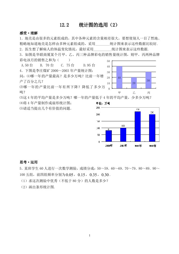 12.2统计图的选用（2）作业