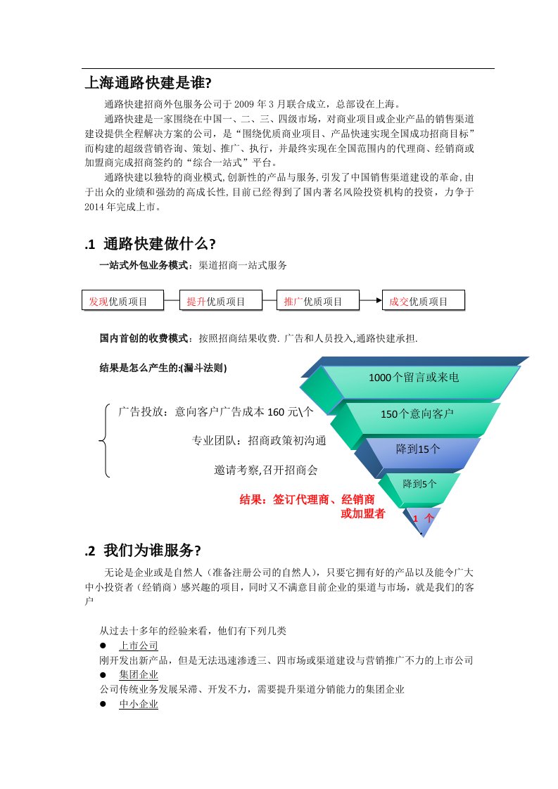 通路快建招商外包介绍