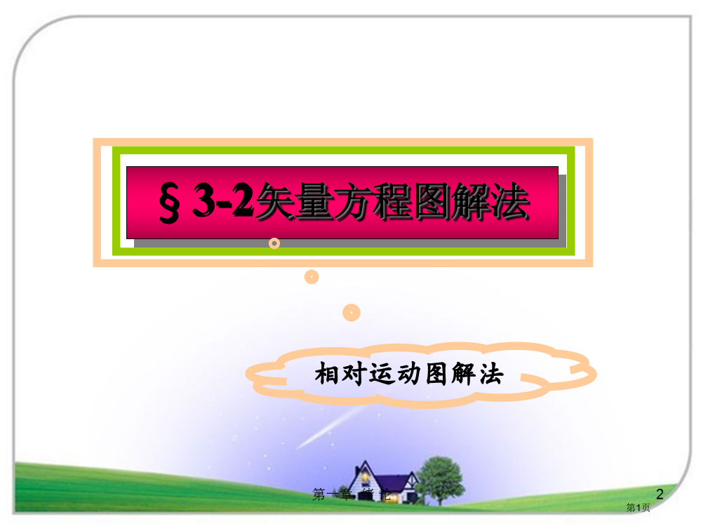 机构的运动分析相对运动矢量方程图解法省公共课一等奖全国赛课获奖课件