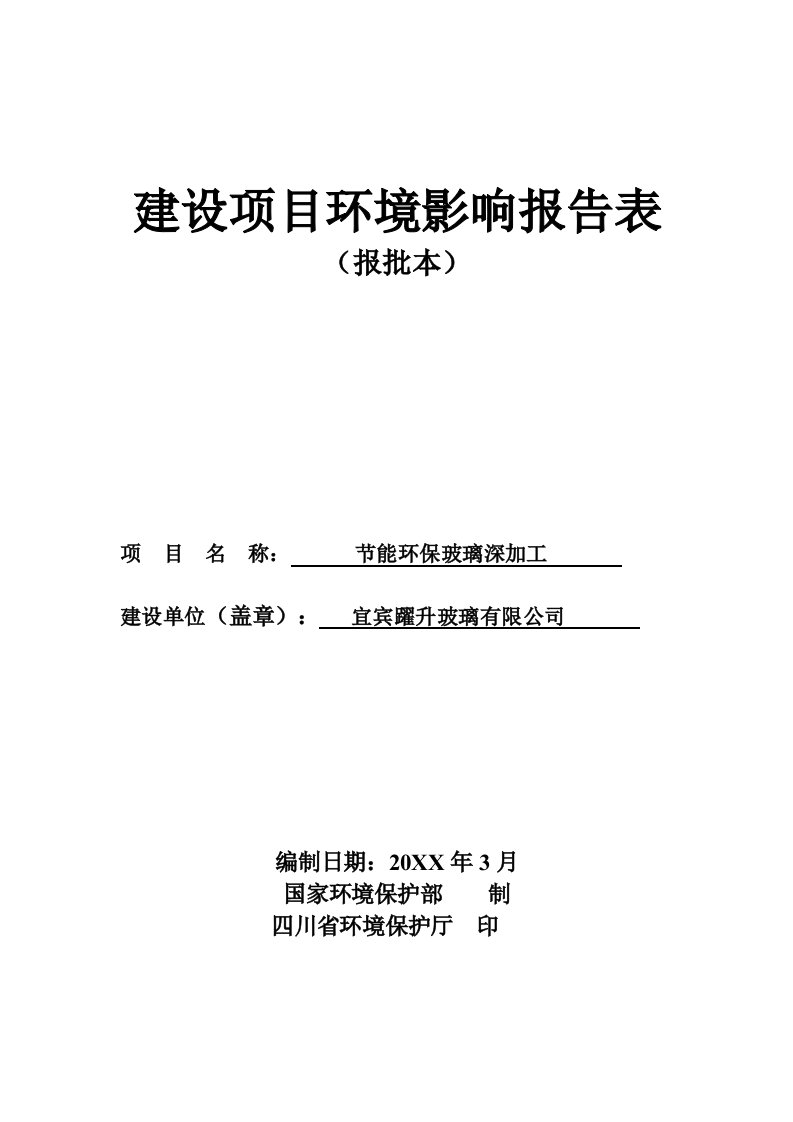 项目管理-节能环保玻璃深加工项目84页