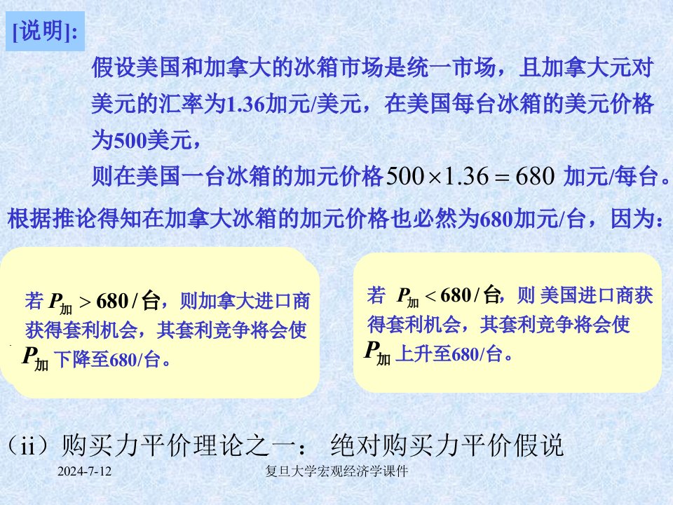 复旦大学宏观经济学课件第10章开放经济