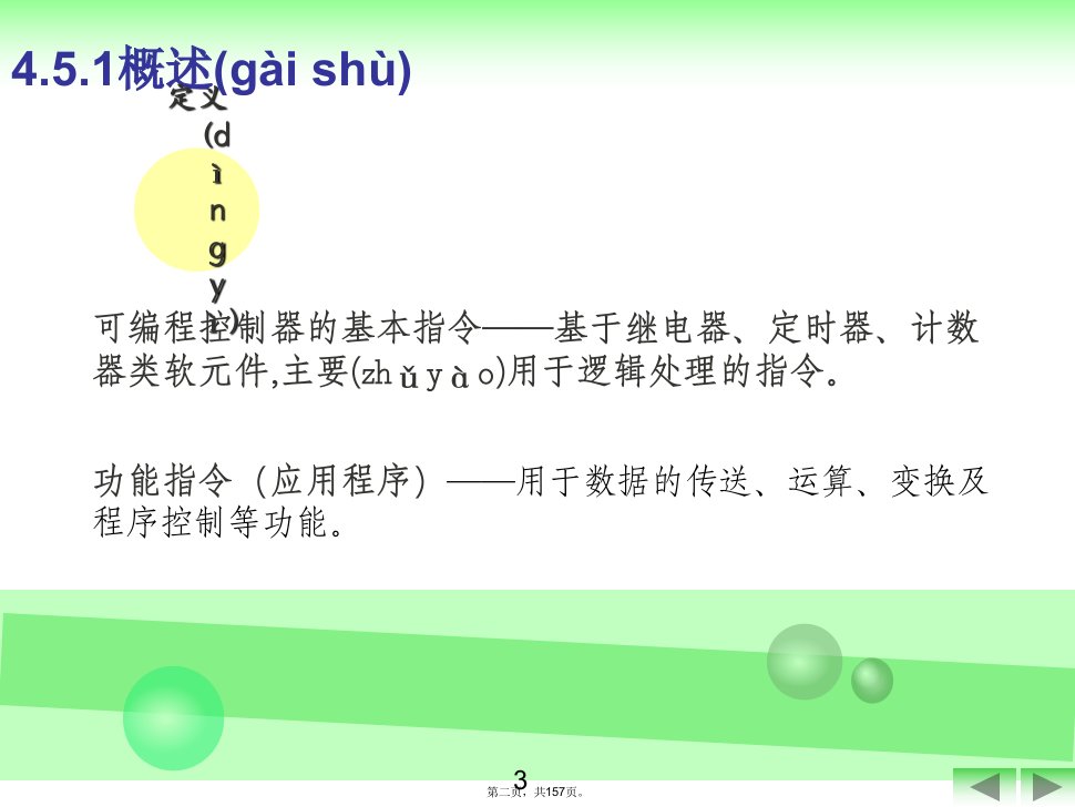 三菱PLC功能指令教学内容