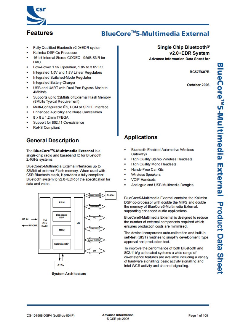 101568-dsp4(蓝牙多媒体芯片csrbc05mm)