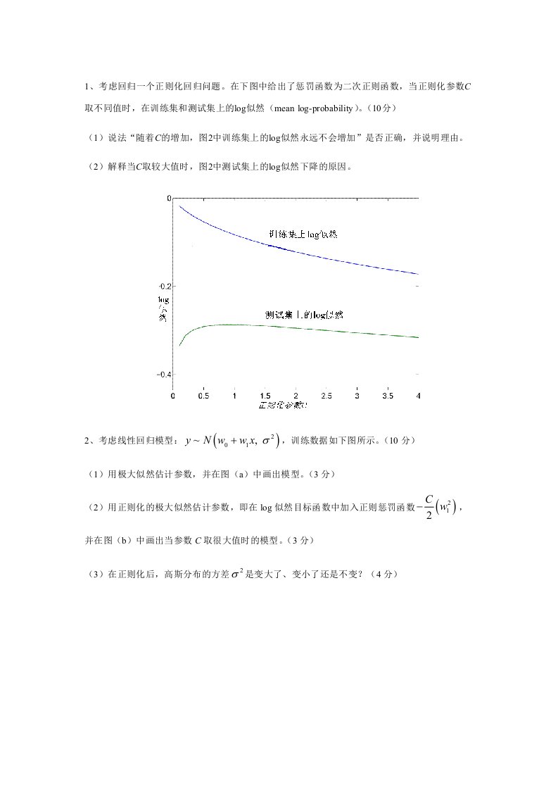 中科院研究生院机器学习课程习题