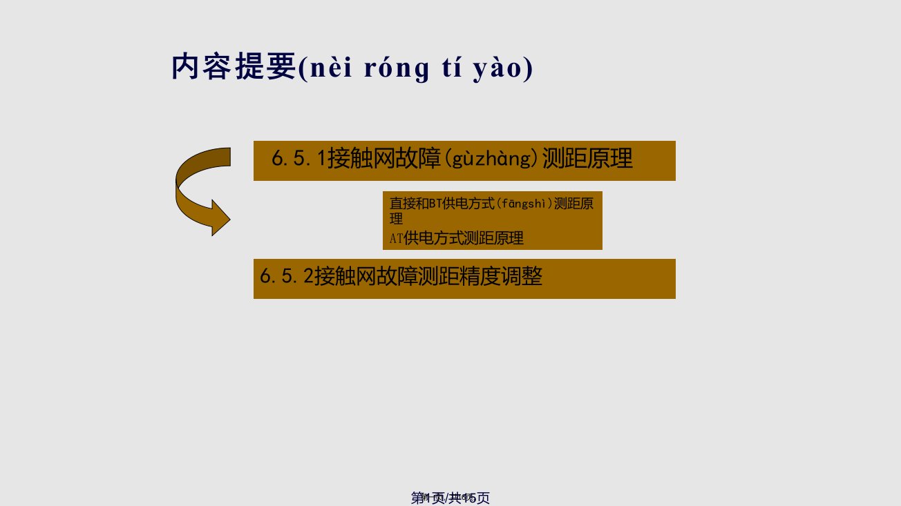 接触网故障测距原理与精调整实用教案