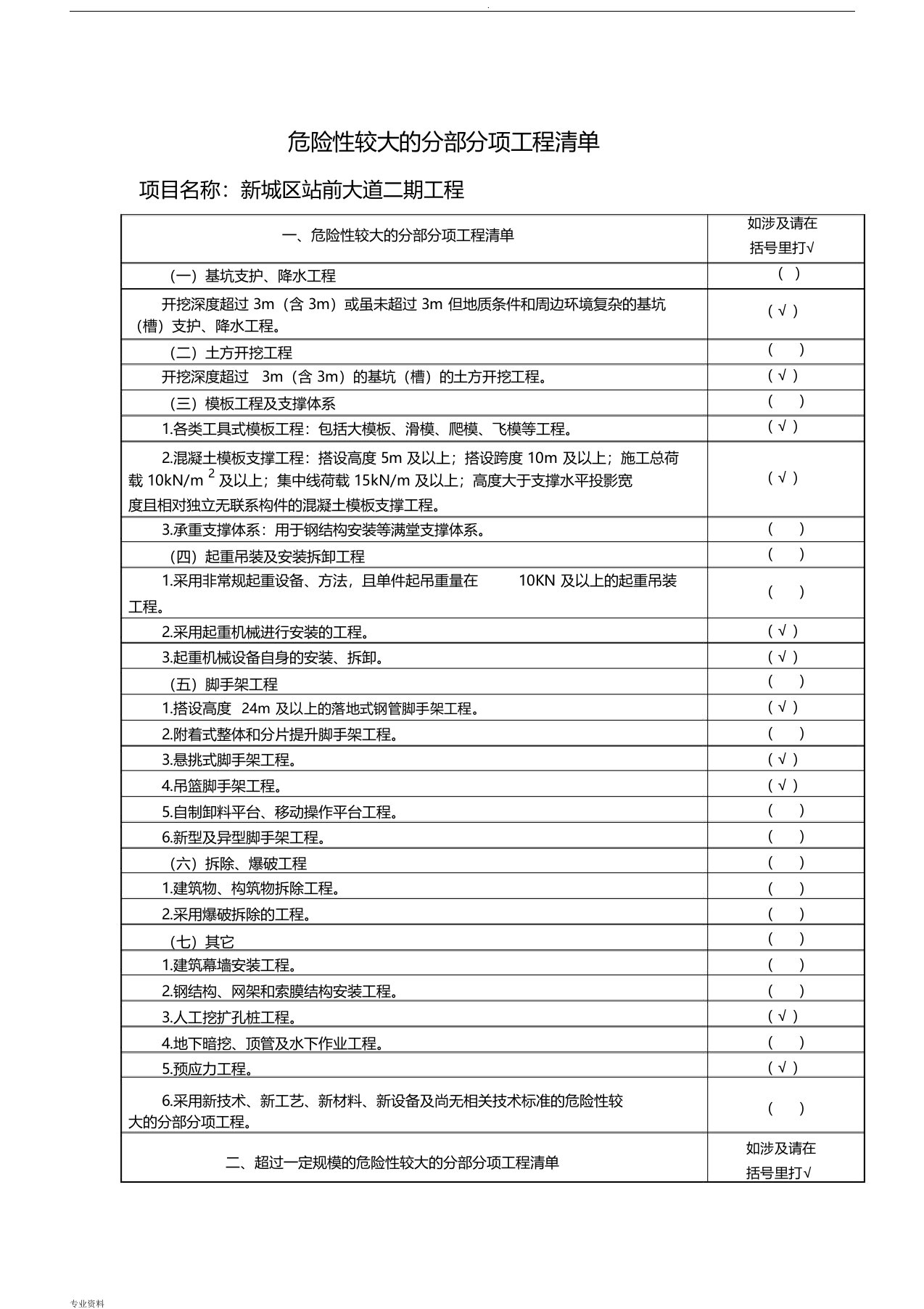 危大工程安全管理措施