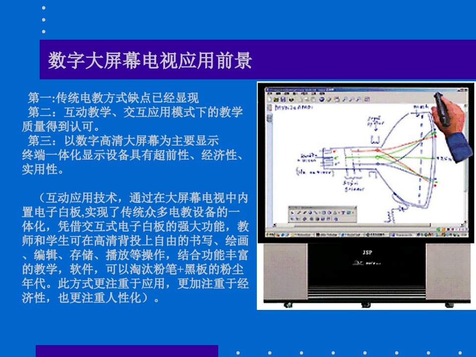 大屏幕电视在电教中的应用