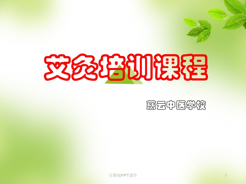 艾灸疗法完整(精)ppt课件