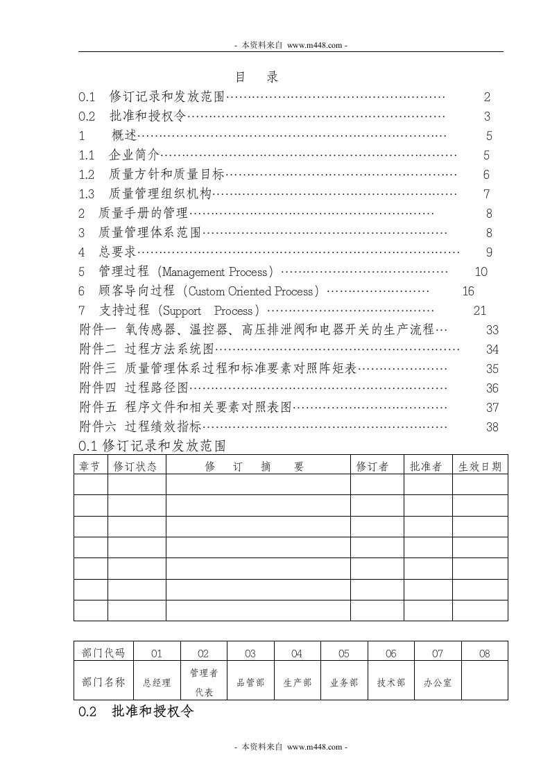 《金坛华诚电子(空调压缩机)公司TS16949质量手册》(39页)-质量手册