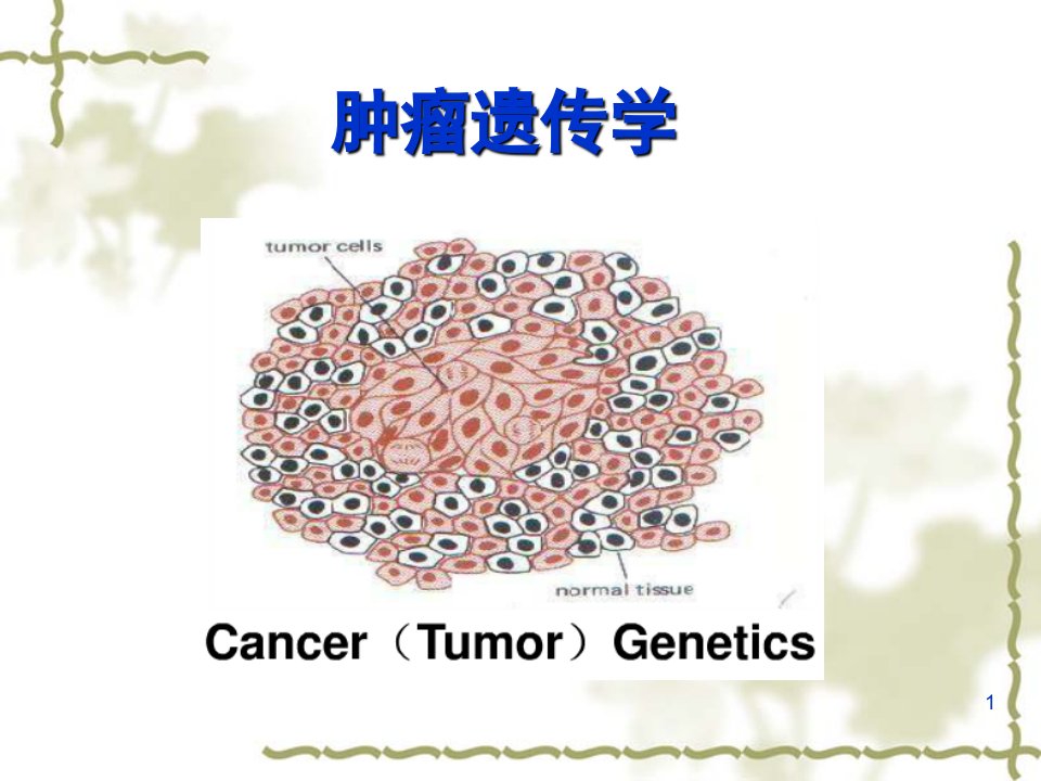 医学遗传学肿瘤遗传学pp课件