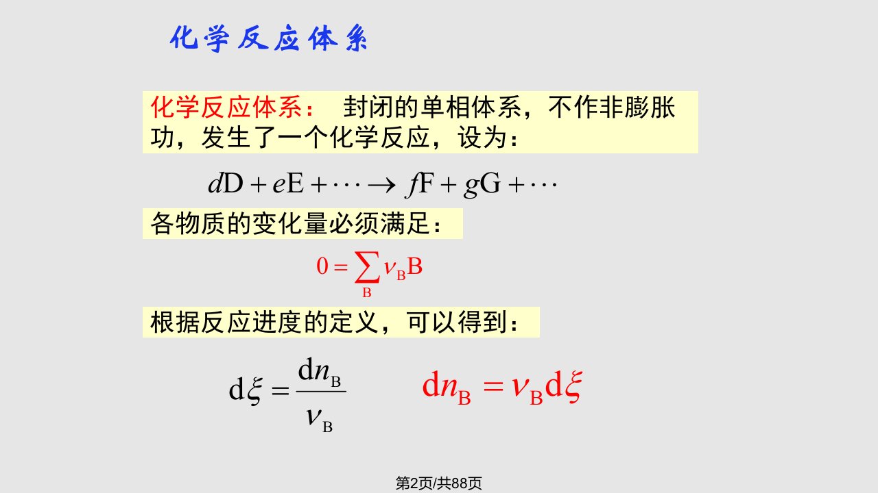 物理化学化学平衡