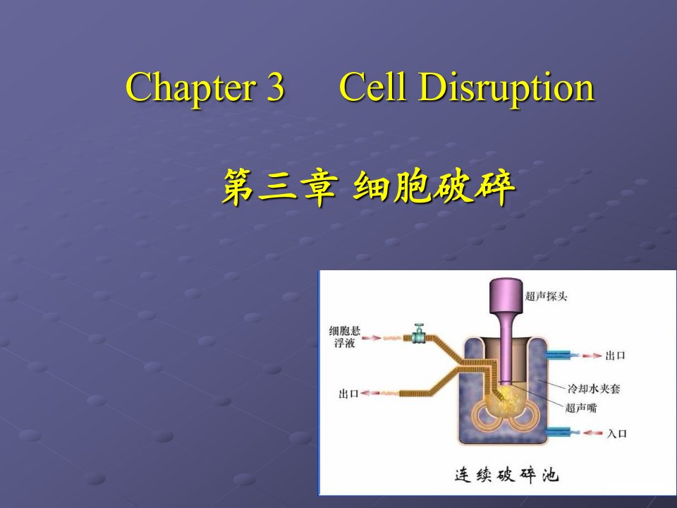 生化分离工程_苏海佳_第三章细胞破碎