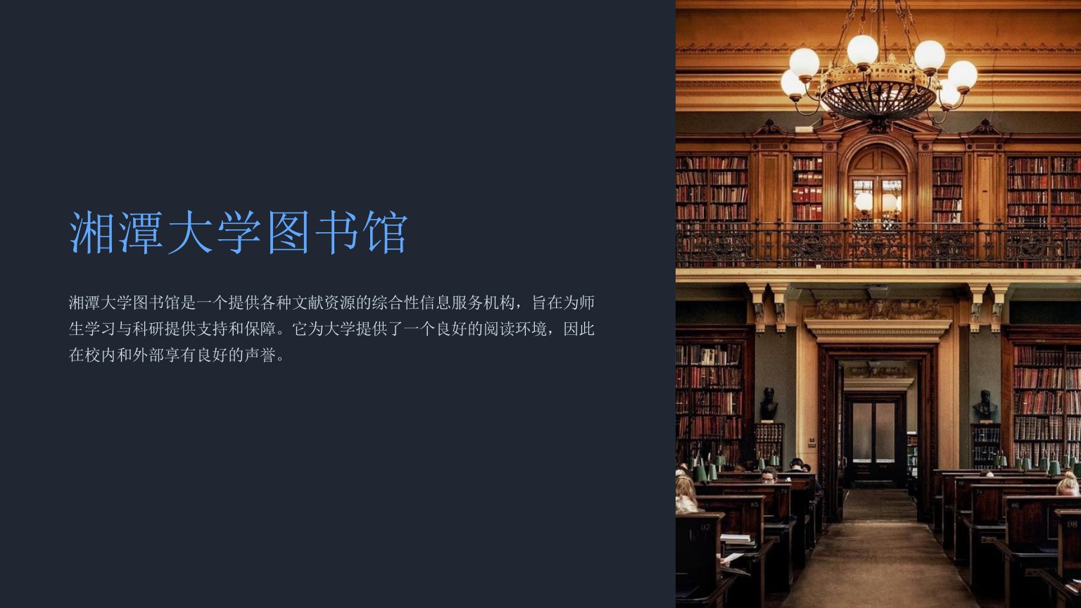 《湘潭大学图书馆》课件