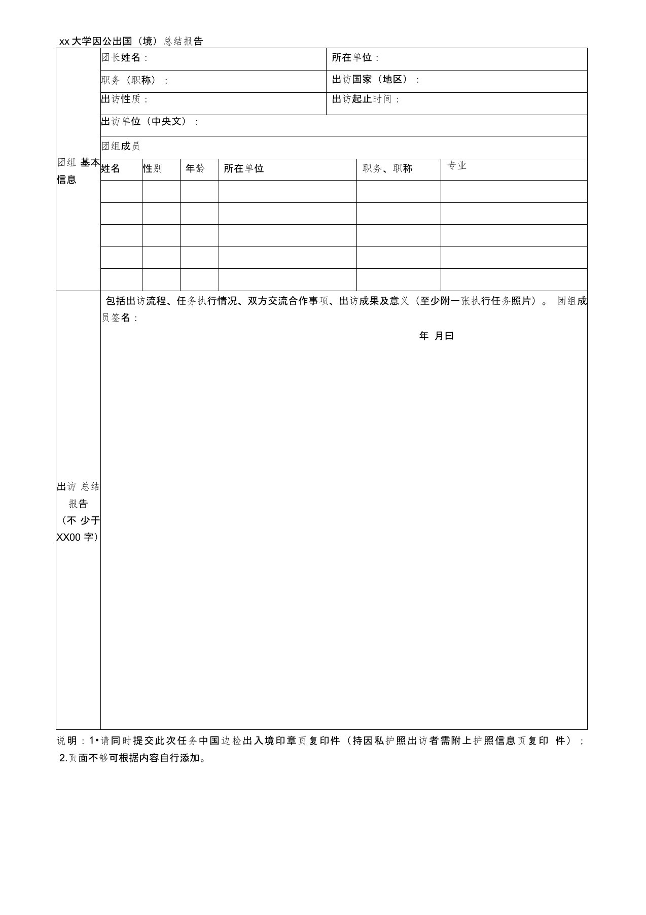 江苏大学因公出国(境)总结报告