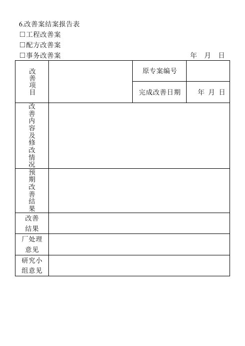 精品文档-6改善案结案报告表