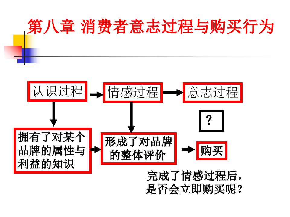 消费者意过志程与购买行为