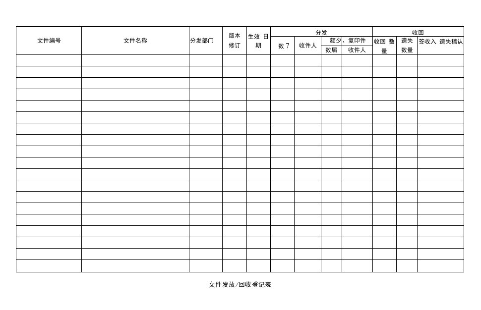 文件发放.回收登记表