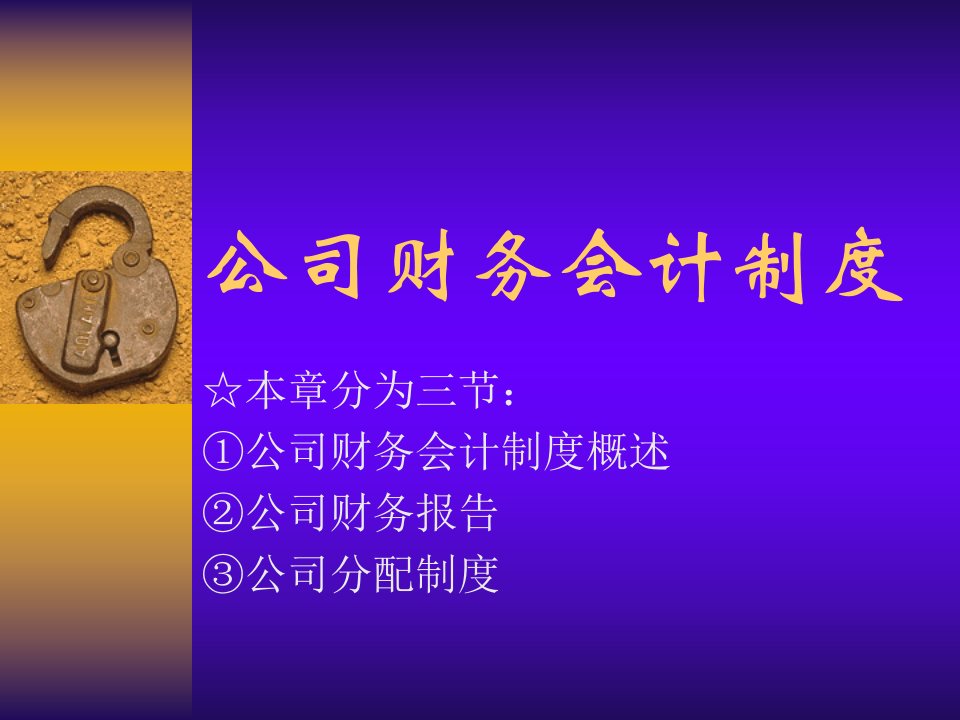 公司财务会计制度(ppt30)-财务会计