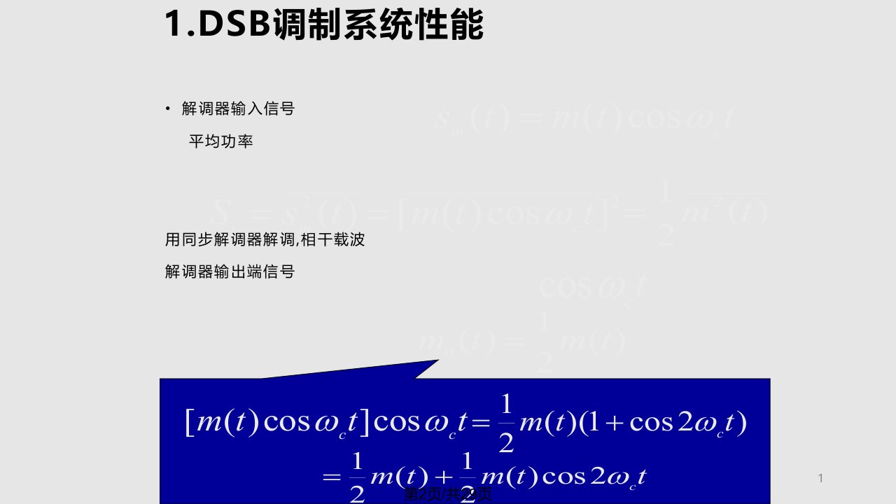 模拟调制系统幻灯片