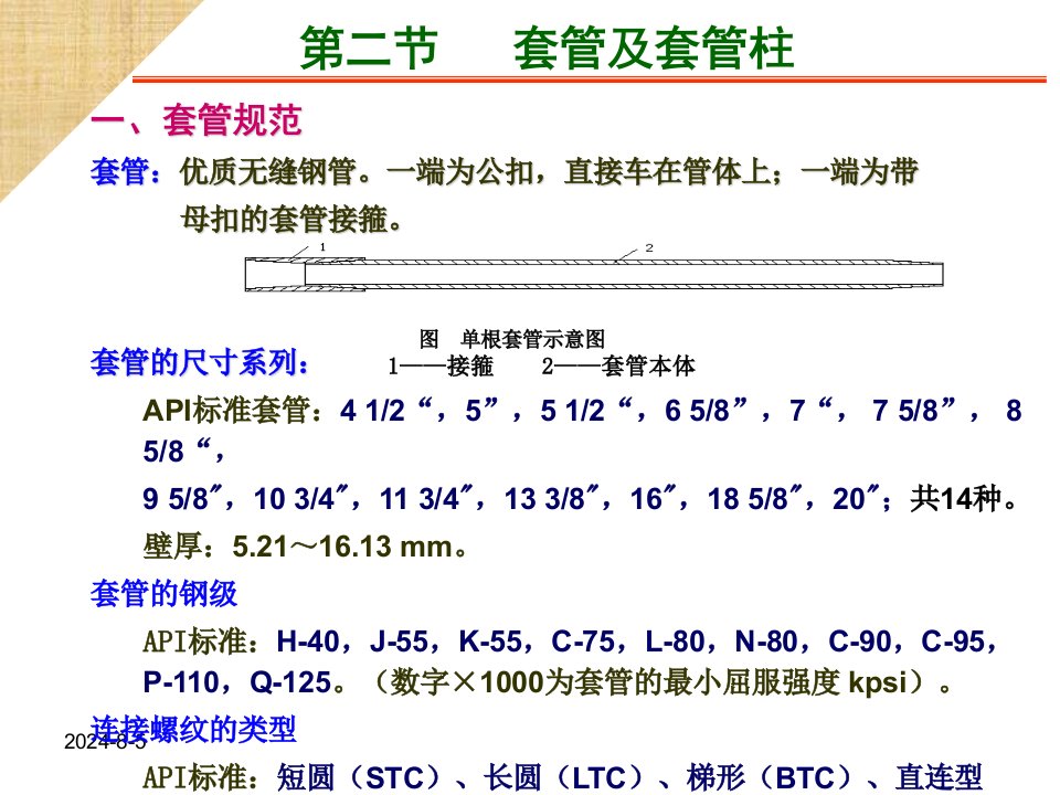 套管及套管柱