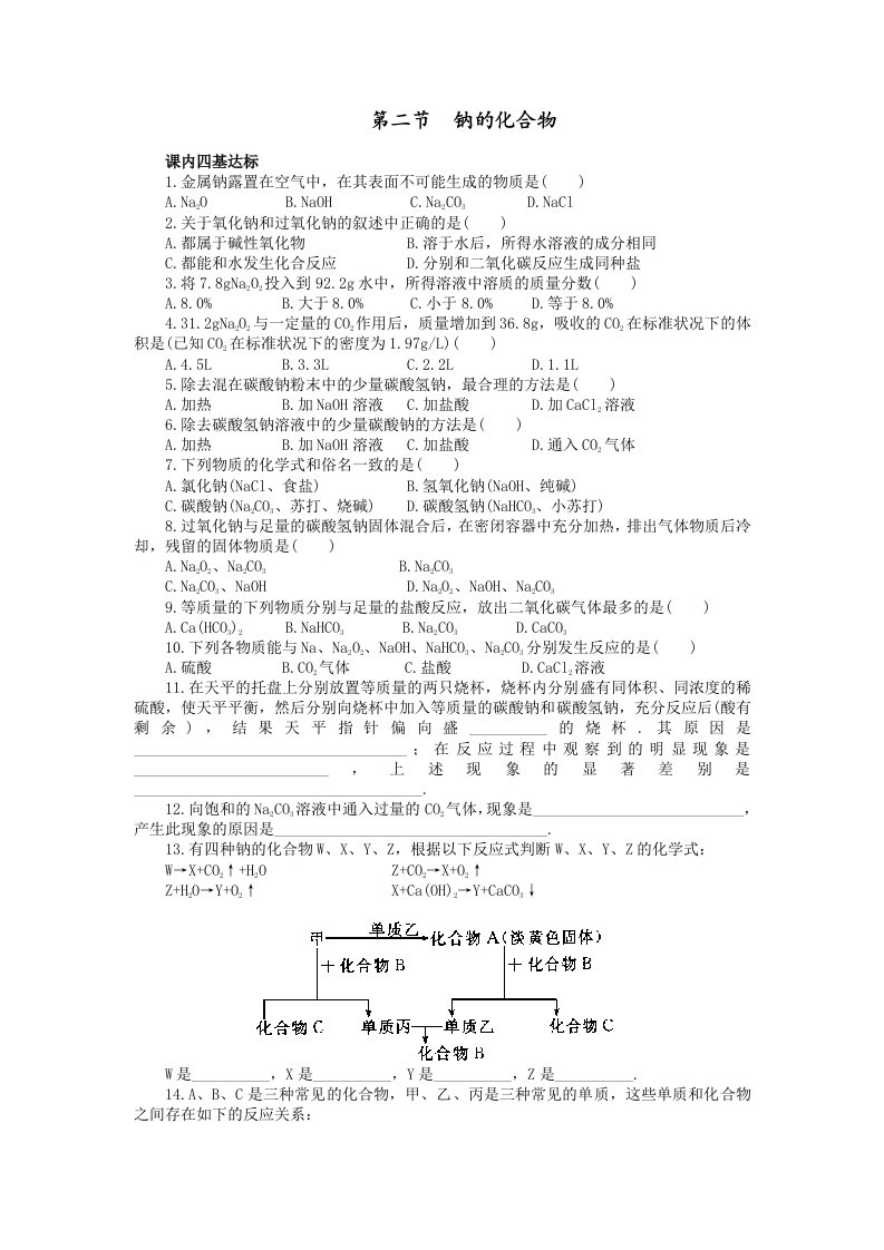 钠的化合物