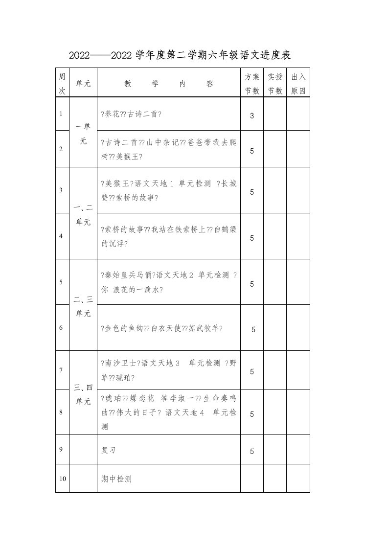 最新北师大版小学语文六年级下册全册教案(已审定)