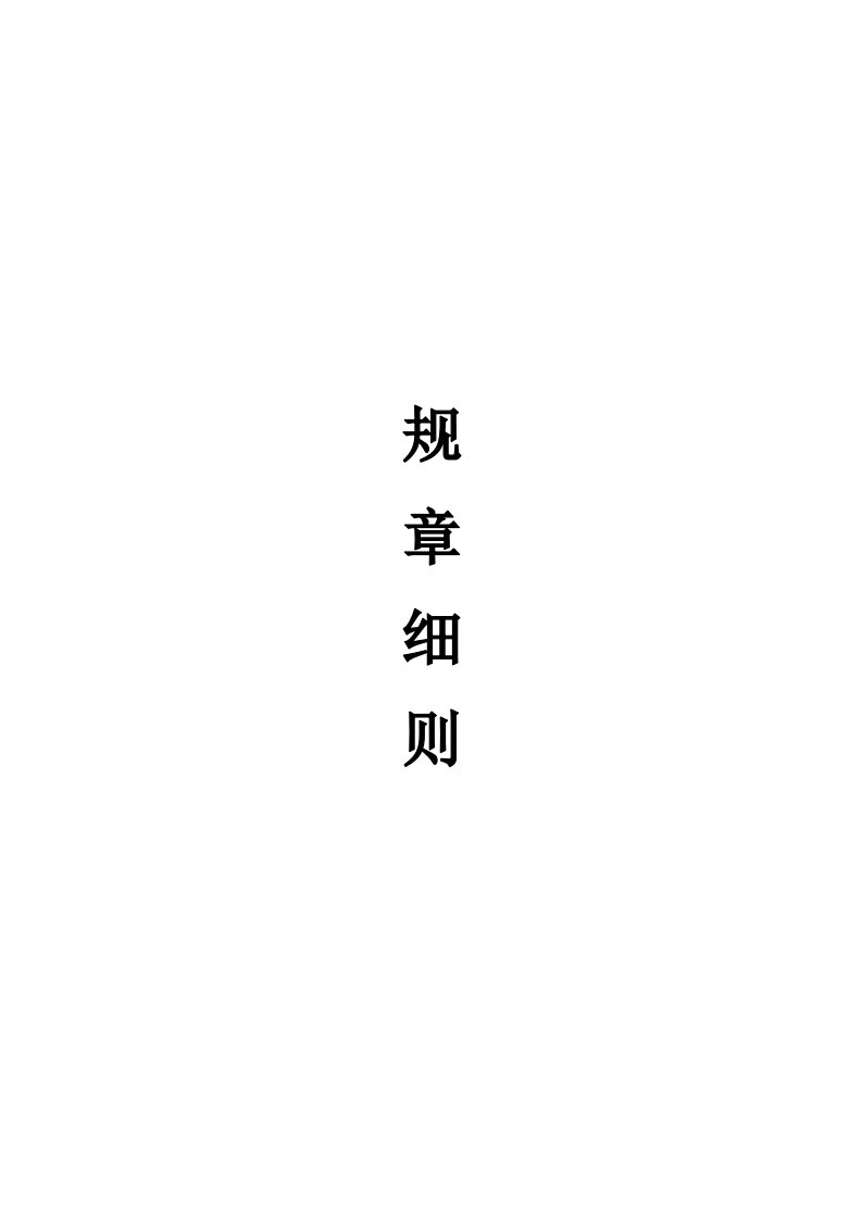 《公司规章制度》word版