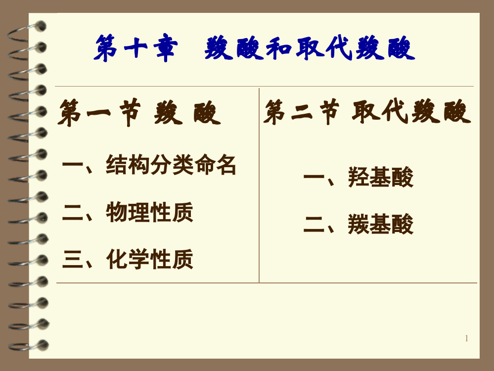 羧酸和取代羧酸(2)