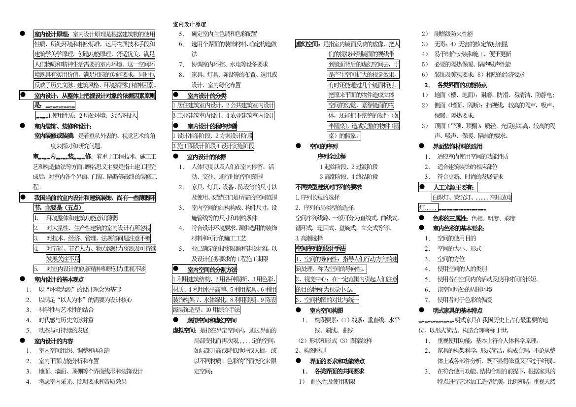 室内设计道理打印共享版