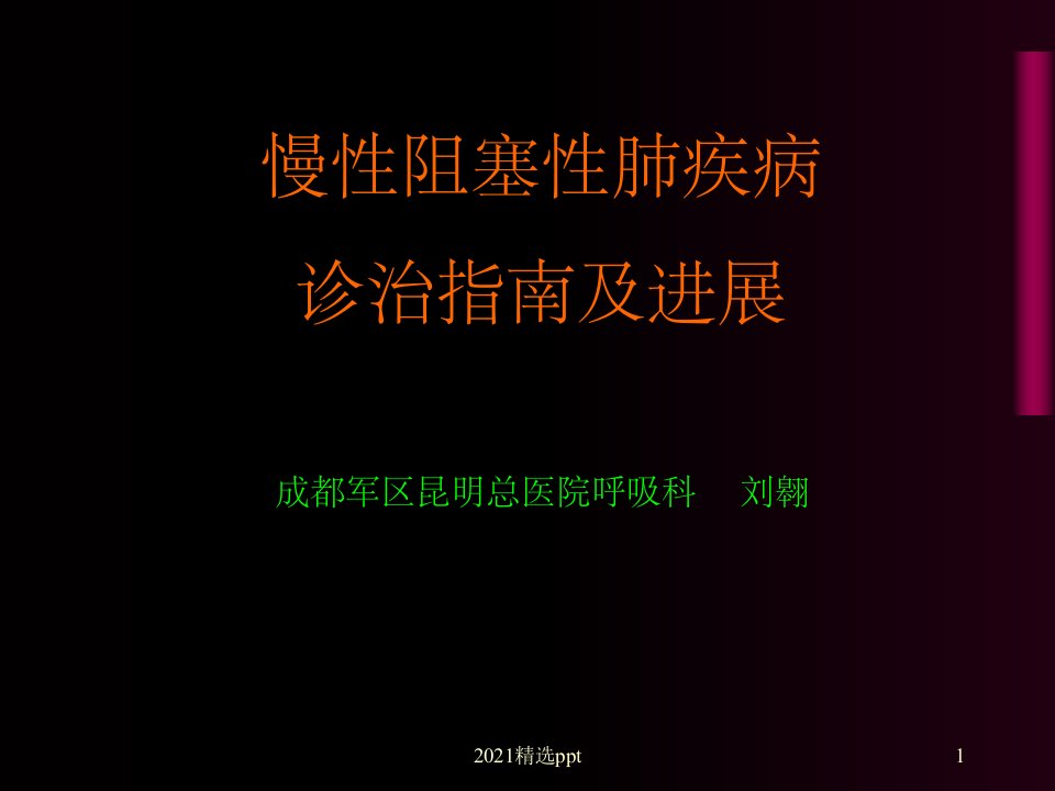 COPD诊治指南ppt课件