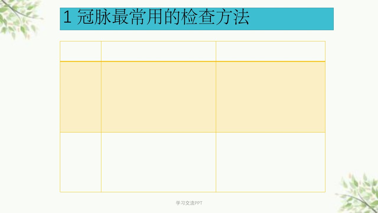 冠脉CTA从技术到诊断课件