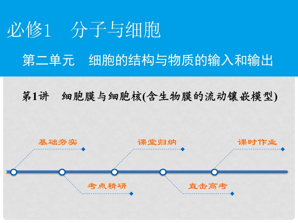 高考生物大一轮复习