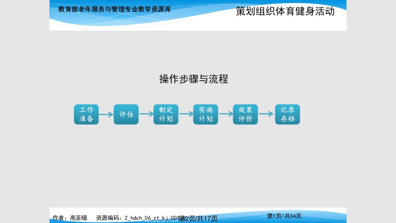 策划组织学习体育健身类老年活动精